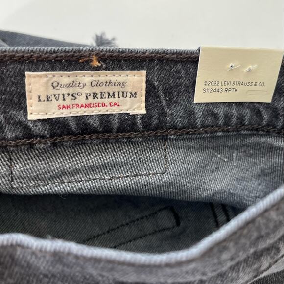 Levi’s 501 high rise jean shorts black 29 NWT - Picture 7 of 11